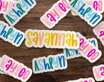 Personalized Custom Name Sticker | Custom Name Sticker, 3", 5" or 7" Die-Cut Window, Skateboard, Car, Wall Decal, Laptop Vinyl