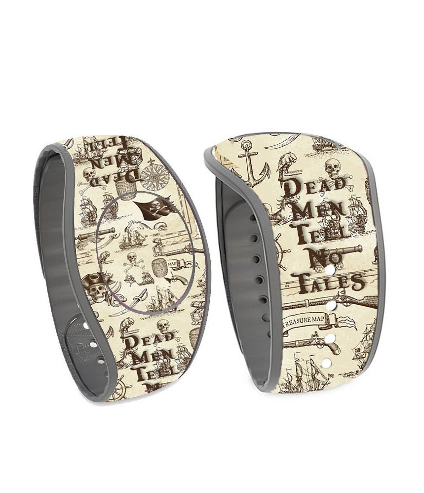 Dead Men Tell No Tales MagicBand Decal | Pirate Magic Band 2 Skin | Ready  To Ship | Fits Adult & Child Bands | Glitter or Glow in the Dark