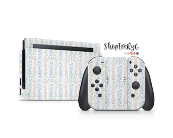 Ditsy Floral Chinoserie Coquette Skin Wrap for Nintendo Devices Switch Standard, OLED, 2, Lite  Decal Wrap