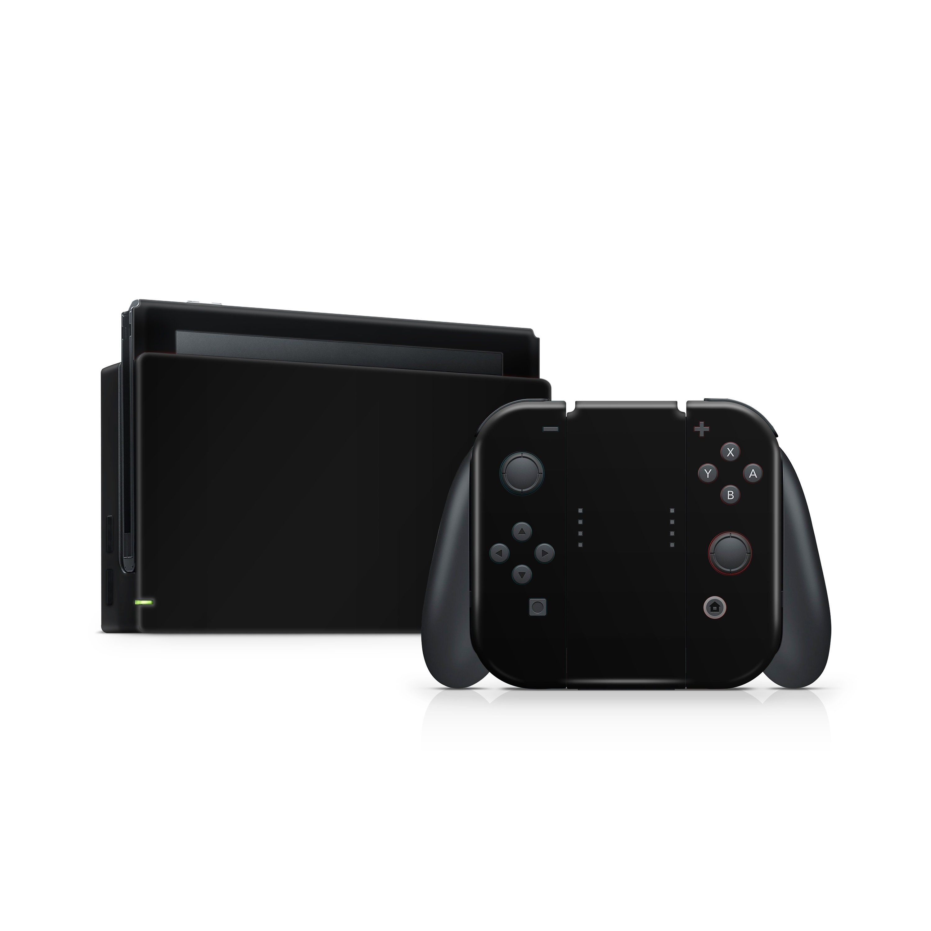 Nintendo Switch Skin | Solid Black Decal for Joy-con Gaming