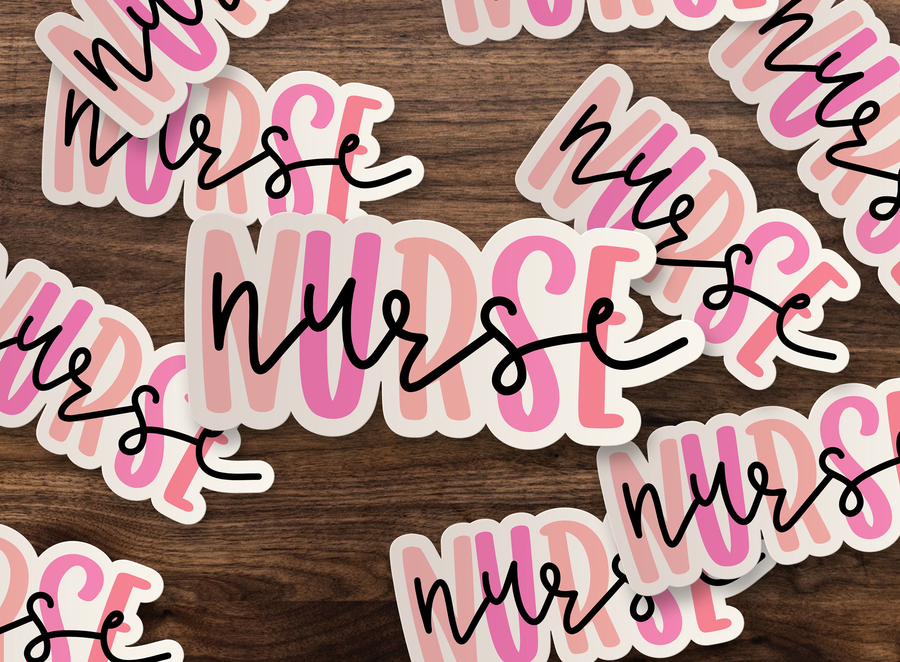 Nurse | Nurse, Doctor, Healthcare, RN, LPN,  Sticker, 3", 5" or 7" Die-Cut Window, Skateboard, Car, Wall Decal, Laptop Vinyl