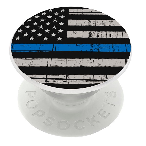Thin Blue Line Custom Decal Skin for Popsocket | Phone Grip Decal Sticker | Vinyl Decal for Pop Socket | Police Support Decal