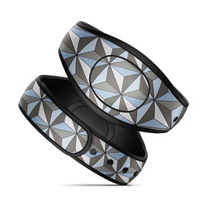 Magic Band Decals | Silver Geo Decal for MagicBand 2 | Magic Band Decal | RTS Ready To Ship | Glitter or Matte