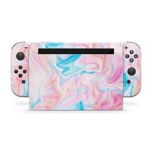 Pink Marble Skin Wrap for Nintendo Switch Devices | Standard, OLED, 2, Lite image 1