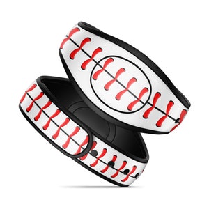 Magic Band Decal | Baseball Sports Pattern Magic Band 2 Skin | RTS Ready To Ship | Fits Adult & Child Bands | Available in Glitter!