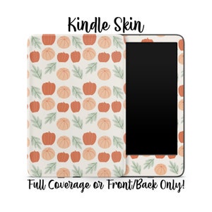 Halloween höstpumpa lapp Kindle-skin | Höstomslagsdekal för Kindle Paperwhite, Kindle Reader-klistermärke | Bokälskare-present | Höst-Kindle