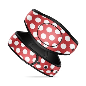 Red Polka Dots Vinyl Decal Skin for Disney MagicBand+ and MagicBand 2.0 | Waterproof Magic Band Sticker Wrap | RTS Ready To Ship