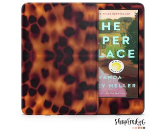 Faux Tortoise Shell Kindle Skin Wrap For Amazon Fire, Paperwhite, Oasis, Scribe, Kobo, Colorsoft