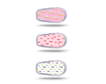 Dexcom Vinyl Decal 3 Pack Diabetes Dexcom G6 Transmitter Diabetic Device Medical Skin Teen Aesthetic Lightning Bolts | Available NEW G7 Size