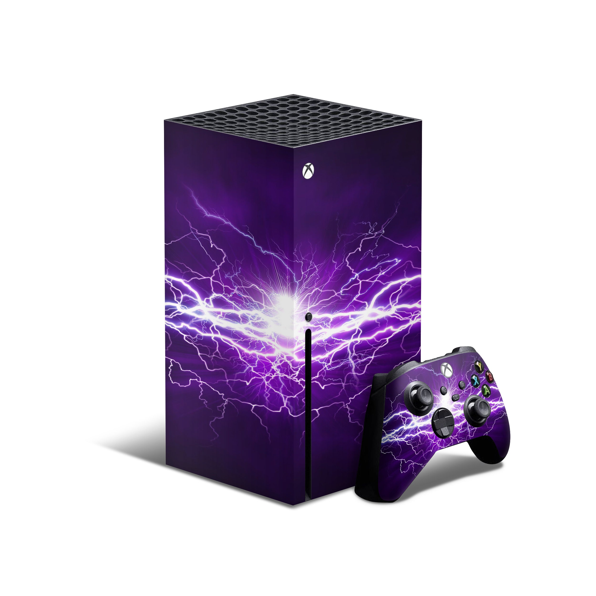 Xbox Series X Skin Purple Lightning Best Selling Vinyl Decal Sticker 3M Vinyl Full Coverage X Box Console Controller Etsy UK
