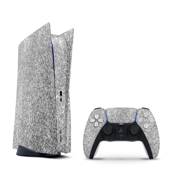 PlayStation 5 Skin // Silver Glitter // Best Selling Vinyl Decal Sticker 3M  Vinyl // Full Coverage PS5 Console and Controller