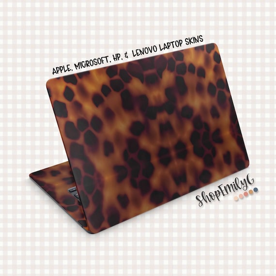 Tortoiseshell Laptop Computer Decal Skin for MacBook, Surface, Lenovo, and Asus Devices