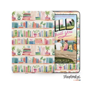 Rainbow Watercolor Bookshelf Sticker Skin | Vinyl Wrap For Kindle, Fire, Paperwhite, Oasis, Colorsoft | Book Lover Gift | As seen on Booktok