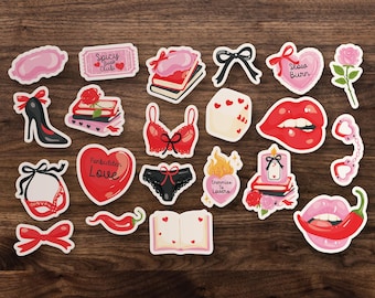 Smutty Romance Book Club Sticker Pack for Kindle, Laptop, Booktok, Car Decal