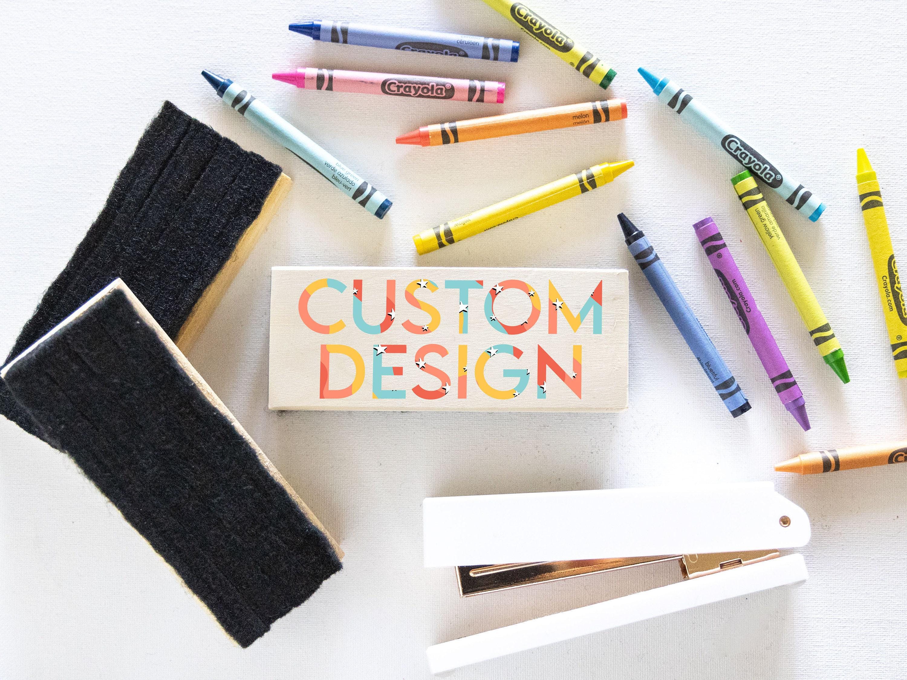 CUSTOM DESIGN | Teacher Dry Erase Chalkboard Eraser | Custom ...