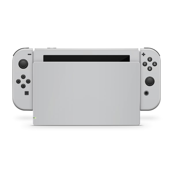 Nintendo Switch Skin // Solid Gray // 3M High Quality Full Coverage Vinyl Decal // OLED + Standard