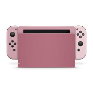 Skin Wrap Dusty Rose Pink Shades pour appareils Nintendo Switch | Standard, OLED, 2, léger