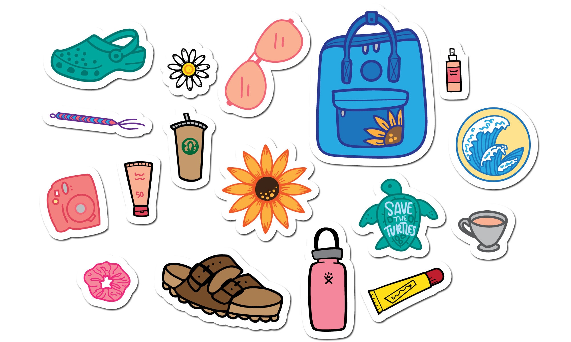 VSCO Girl Stickers Cute Teen Stickers Tween Girls Stickers