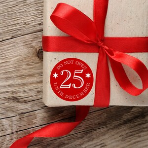 Do Not Open Until December 25th | Christmas Gift Labels | Christmas Stickers | Xmas Present Label | Christmas Label Sheet | Christmas Gift