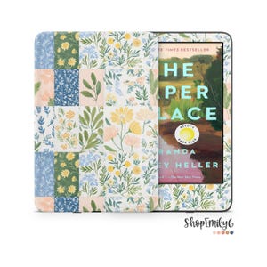 Spring Floral Patchwork Kindle Skin Wrap For Amazon Fire, Paperwhite, Oasis, Scribe, Kobo, Colorsoft