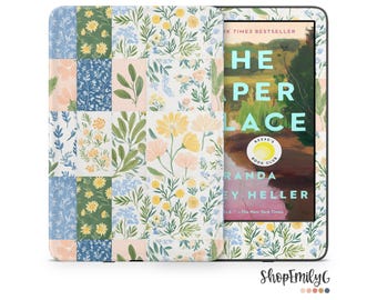 Spring Floral Patchwork Kindle Skin Wrap For Amazon Fire, Paperwhite, Oasis, Scribe, Kobo, Colorsoft
