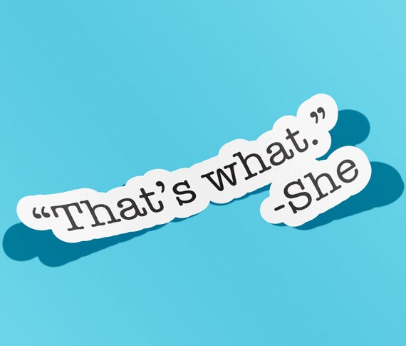 Thats What She Said One Color Die Cut Decal Sticker Car Mug Office Michael Scott