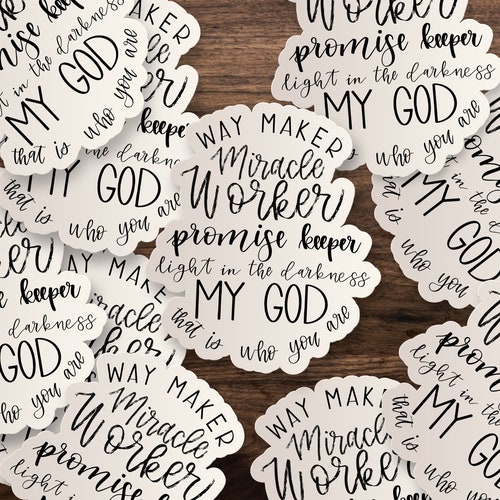 Way Maker Miracle Worker Sticker Die-cut Window Car Wall - Etsy