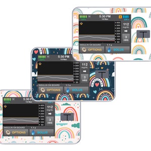 Tandem T:Slim X2 Sticker // Tslim x2 Insulin Pump Decal Skin // Diabetic Medical Device Sticker // Rainbows