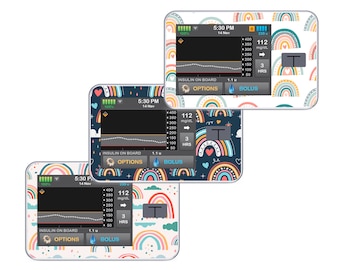 Tandem T:Slim X2 Sticker // Tslim x2 Insulin Pump Decal Skin // Diabetic Medical Device Sticker // Rainbows