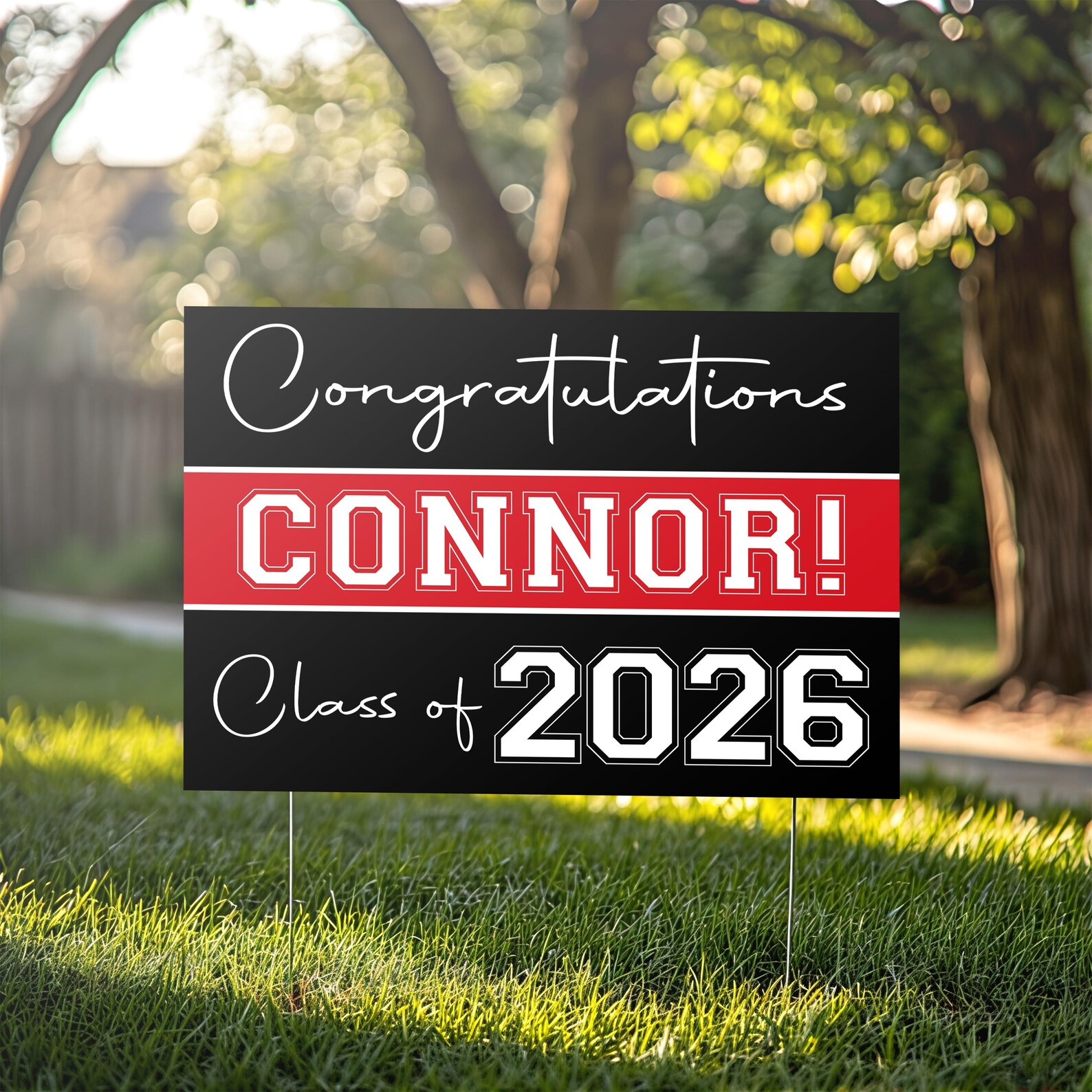 Classic Personalized, Custom Senior Graduation Corrugated Yard Sign ...
