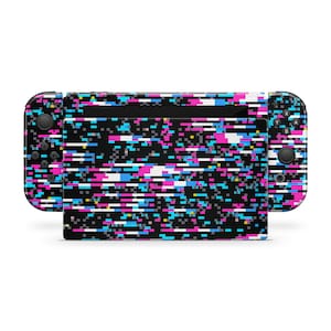 Technische Glitch Skin Wrap für Nintendo Switch-Geräte | Standard, OLED, 2, Lite