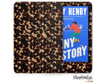Cream Tortoise Shell Kindle Skin Wrap For Amazon Fire, Paperwhite, Oasis, Scribe, Kobo, Colorsoft