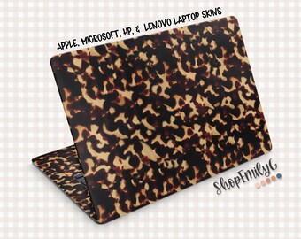 Cream Tortoiseshell Laptop Computer Decal Skin for MacBook, Surface, Lenovo, and Asus Devices