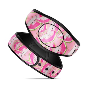 Magic Band Decal for Disney Magic Bands | Preppy Pink Watermelon MagicBand 2 Skin | Fits Both Adult and Child Bands