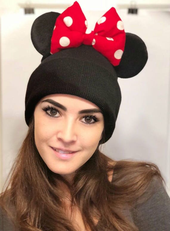 mickey mouse winter hat with ears