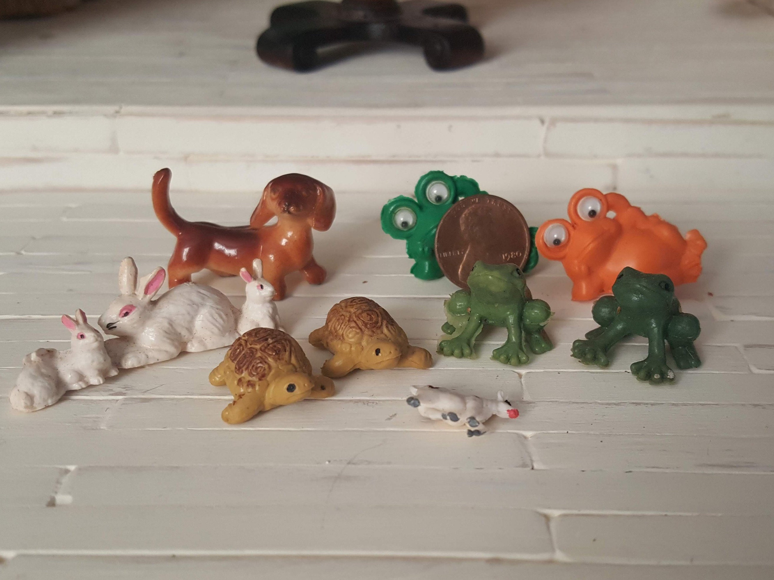 Miniature Dollhouse Animal Lot Random Plastic Wildlife Forest Etsy