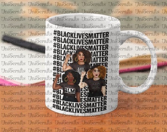 BLM Afrocentric ladies  mug, Black lives matter ladies mug,