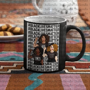 BLM Afrocentric ladies  mug, Black lives matter ladies mug,