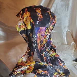Kobe durag, basketball durag, kobe photo silky durag