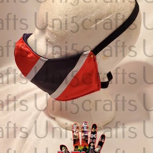 Trinidad Represent your flag face mask, flag face sheild, flag mask