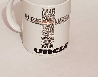 The lord is my shepherd mug, scripture  mug, men mug,