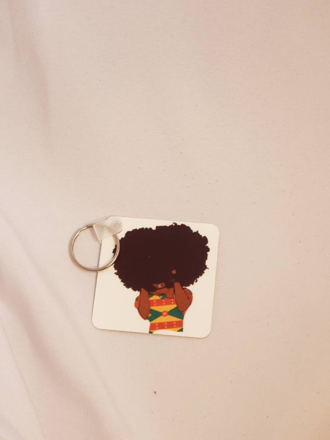 Grenada Afro Metal Key Chain, Grenz Key Chain, Afro Key Chain - Etsy