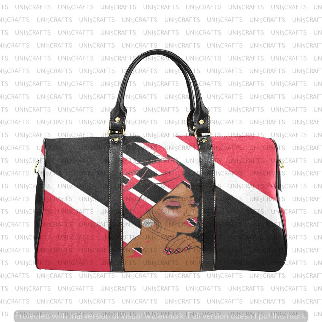 Trinidad Diva Travel Bag, Trinidad Travel Bag, Red White Black Travel