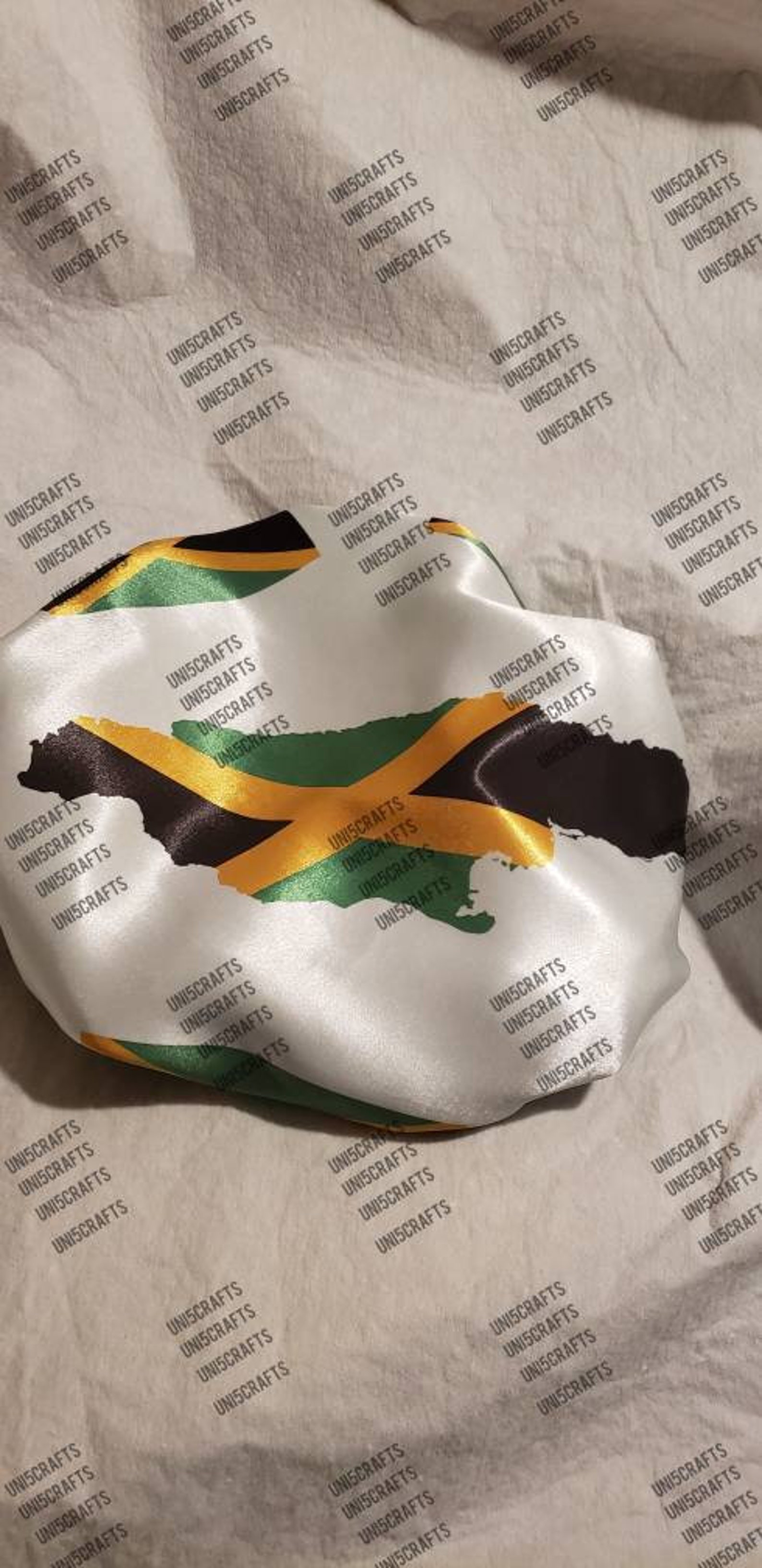 Jamaican Afro Chic Jamaican Satin Flag Etsy