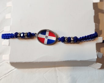 1 Dominican Adjustable Bracelet bling, Bead Bracelet,  for Men, Women, and Teens