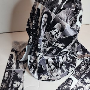 Bob marley velvet durag, non marley photo durag,  photo velvet durag