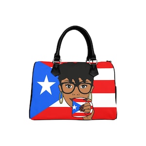 Puerto Rico Avah purse, travel bag, Puerto Rico travel bag, flag travel bags, Puerto Rico bag, Puerto Rico flag bag