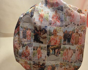 Doppelseitige kundenspezifische Mütze, personalisierte Fotomützen, Fotomützen, maßgefertigte Mützen, maßgefertigter Stoff / Bild