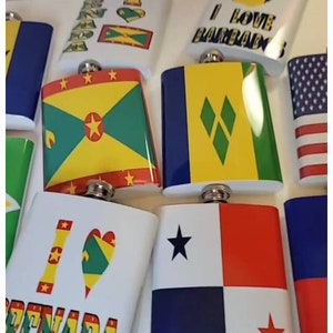 Flag flask, drink flask custom  design  flask