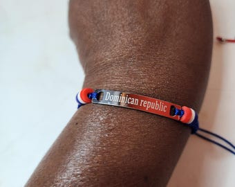 4 Bestickte National-Armbänder Zum Aufnähen – Länderflaggen-Patches Für Rucksack & Kleidung | Inkl. Dominikanische Republik